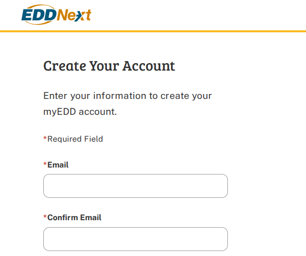 create a myEDD account